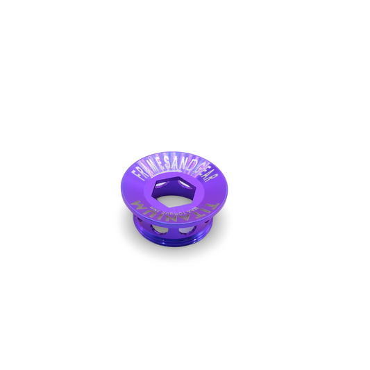 Framesandgear Titanium Crank Arm Cover Bolt Blue Purple