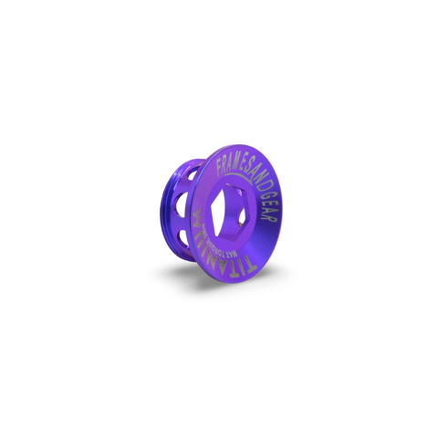 Framesandgear Titanium Crank Arm Cover Bolt Blue Purple