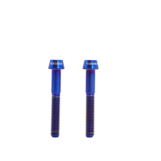 Framesandgear Titanium Computer Mount Bolts M5*35 Blue