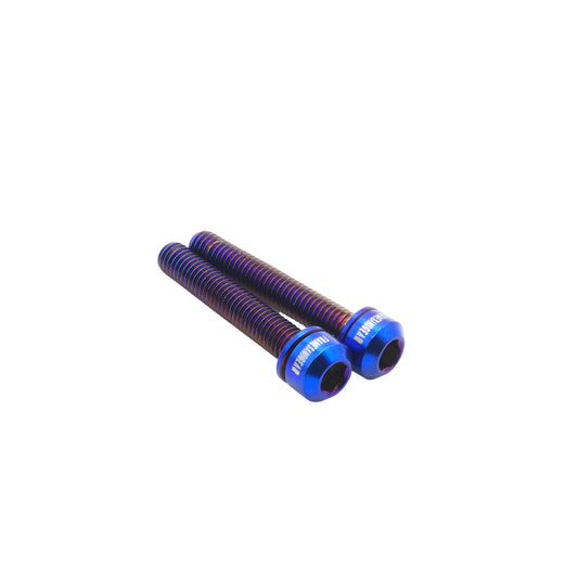 Framesandgear Titanium Computer Mount Bolts M5*30 Blue (Cylindrical Head)