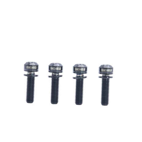 Framesandgear Titanium Computer Mount Bolts M5*16 Black (Cylindrical Head)