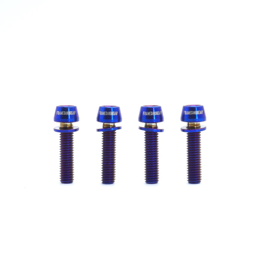 Framesandgear Titanium Computer Mount Bolts M5*20 Blue