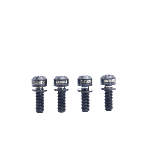 Framesandgear Titanium Computer Mount Bolts M5*14 Black (Cylindrical Head)