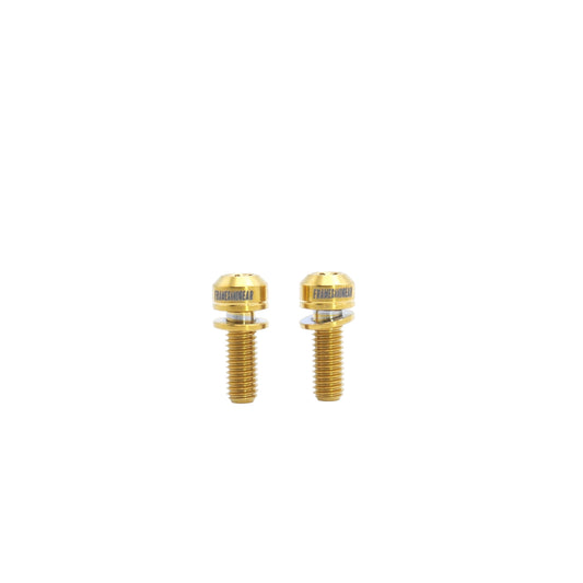 Framesandgear Titanium Computer Mount Bolts M5*14 Gold (Cylindrical Head)