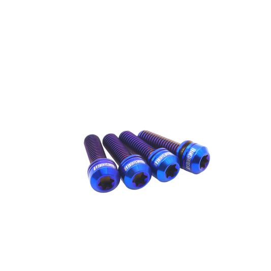 Framesandgear Titanium Computer Mount Bolts M5*18 Blue (Cylindrical Head)