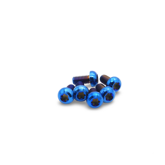 Framesandgear Titanium Rotor Bolts M5*10 Blue