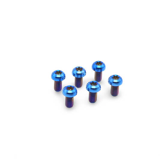 Framesandgear Titanium Rotor Bolts M5*10 Blue