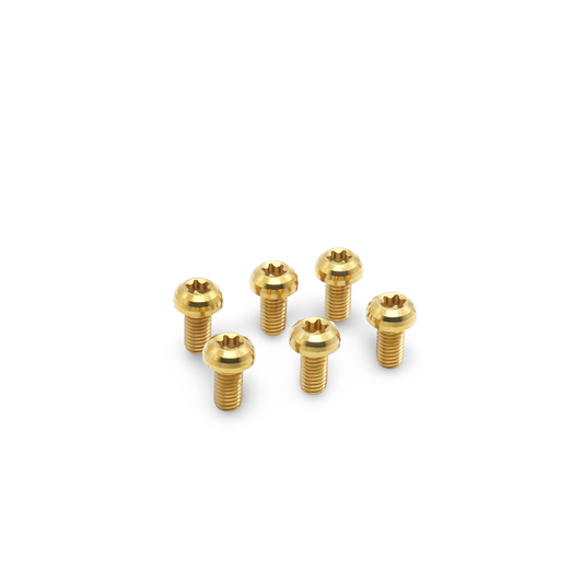 Framesandgear Titanium Rotor Bolts M5*10 Gold