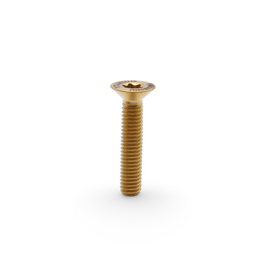 Framesandgear Titanium Top Cap Bolt M6*30 Gold (flat head)