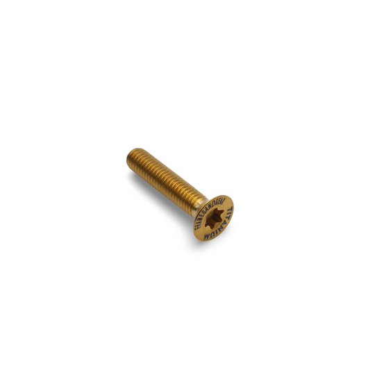 Framesandgear Titanium Top Cap Bolt M6*30 Gold (flat head)