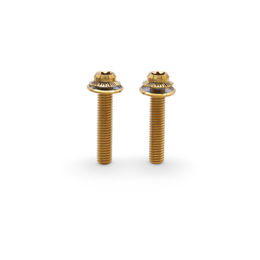 Framesandgear Titanium Disc Brake Caliper Bolts M5*25 Gold