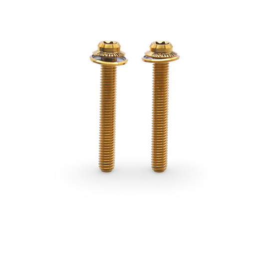 Framesandgear Titanium Disc Brake Caliper Bolts M5*35 Gold