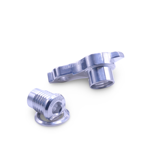 Framesandgear Direct Mount Derailleur Hanger for 3T Strada Italia (UDH) (SRAM Shifting) P1.0 Hand Polished Silver