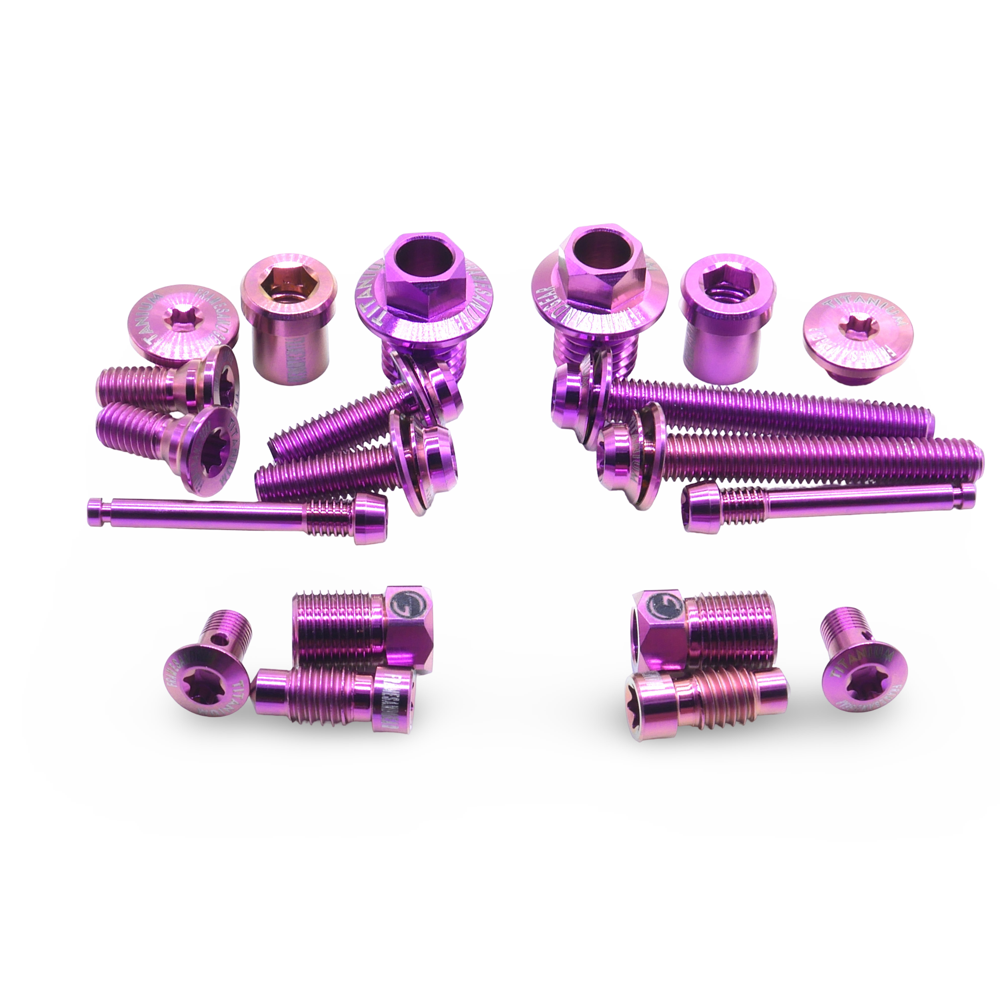 Framesandgear Titanium Bolt Kit for Shimano Dura Ace R9270 Purple