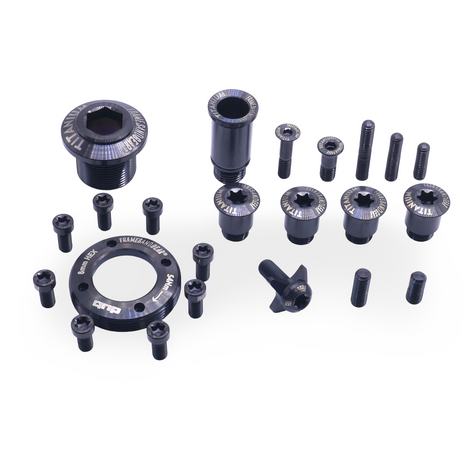 Framesandgear Titanium Bolt Kit for Sram FORCE AXS Black