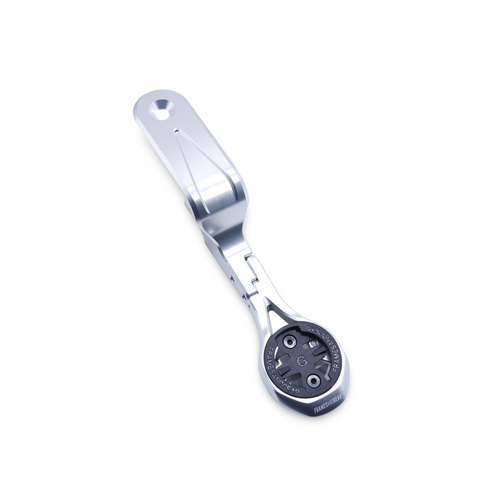 Framesandgear Aero Computer Mount for Canyon Groove With GoPro Mount Silver