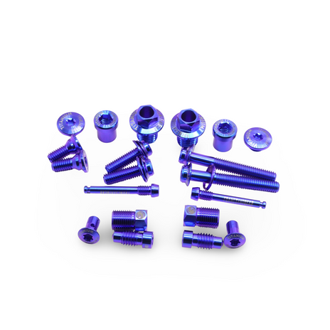 Framesandgear Titanium Bolt Kit for Shimano Ultegra R8170 Blue Purple