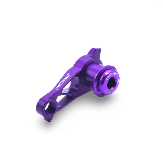 Purple derailleur hanger for Shimano UDH system frames