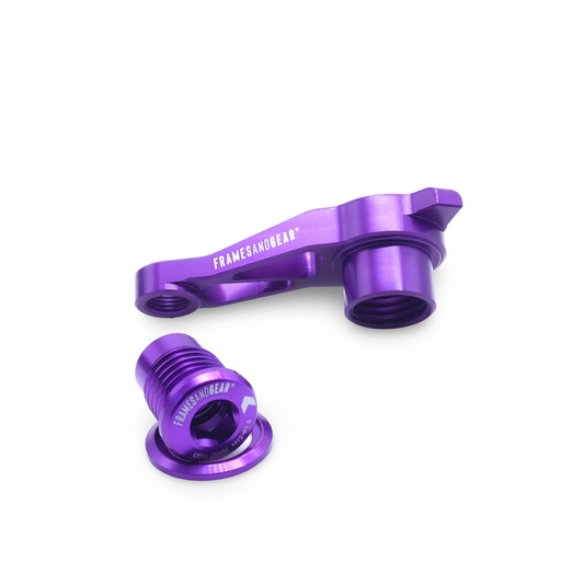 Replacement purple derailleur hanger for UDH system frames