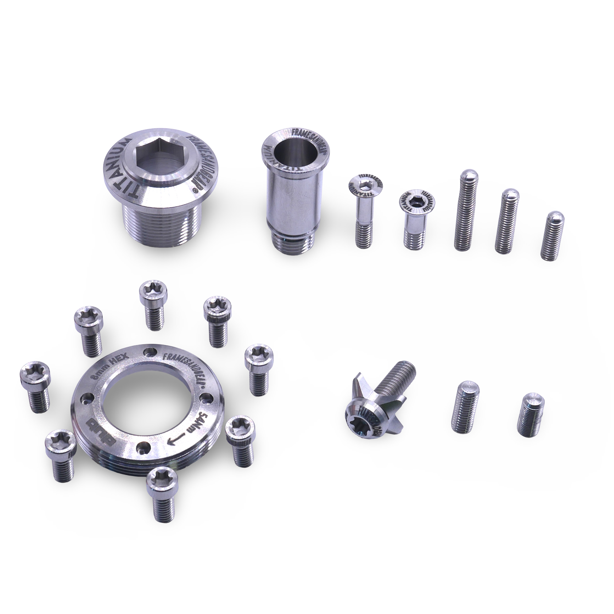 Framesandgear Titanium Bolt Kit for SRAM RED AXS - Framesandgear Framesandgear Titanium Bolt Kit for SRAM RED AXS - Framesandgear
