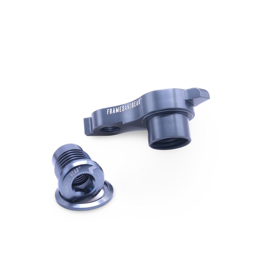 Grey UDH derailleur hanger for SRAM AXS and 12mm thru-axle bikes