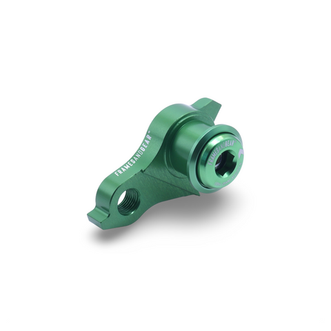 Framesandgear Disc Brake Derailleur Hanger for UDH Systems (SRAM Shifting) Green