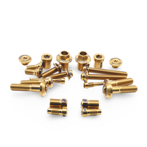 Framesandgear Titanium Bolt Kit for Shimano Ultegra R8170 Gold