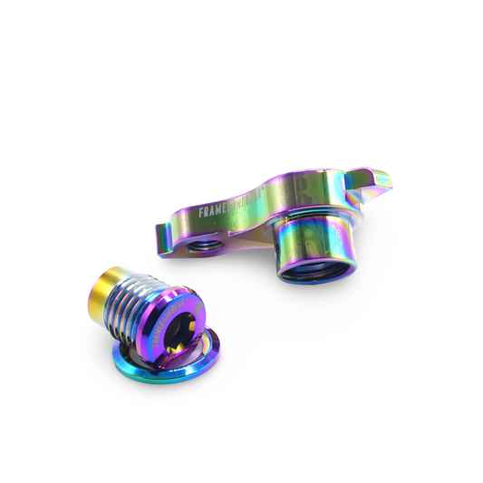 Universal derailleur hanger in oilslick for SRAM UDH frames